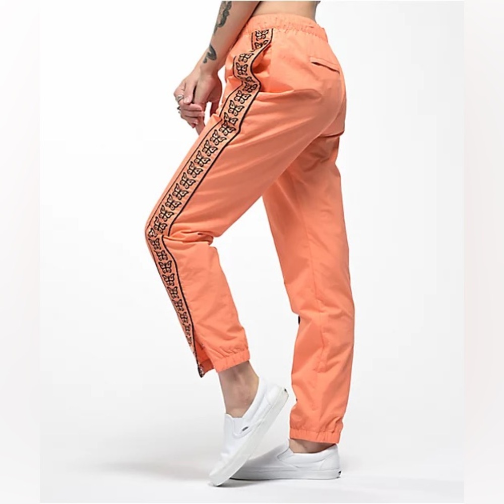 Monarch Orange Crinkle Pants - Picture 3 of 4